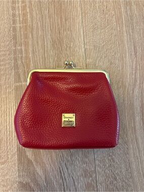 Dooney and Bourke Kisslock Pebbled Leather Coin Purse